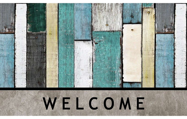 Fanmats 58782 Floor Mat, 30 in L, 18 in W, Wood Plank Pattern, Rubber Surface, Multi-Color [SKU: ORG5790241]