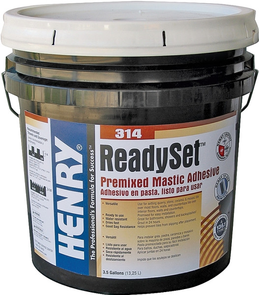 HENRY 12257 Mastic Adhesive, Off-White, 3.5 gal Pail [SKU: ORG8444978]
