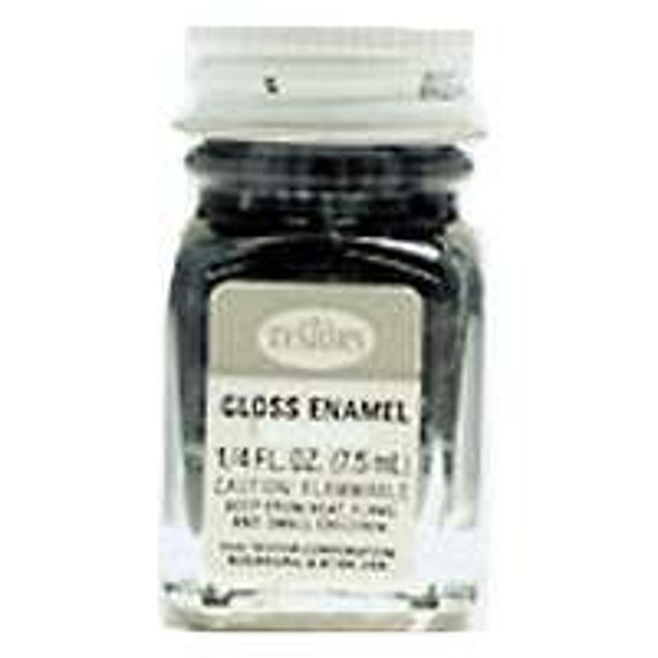 TESTORS 1147TT Craft Paint, Gloss, Black, 0.25 oz, Bottle [SKU: ORG1332964]