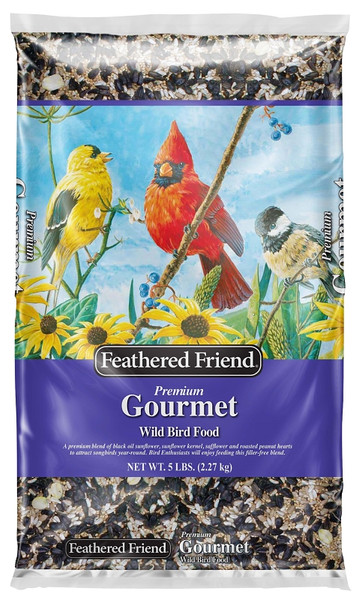 Feathered Friend 14165 Gourmet Wild Bird Food, Premium, 5 lb Bag [SKU: ORG3596608]