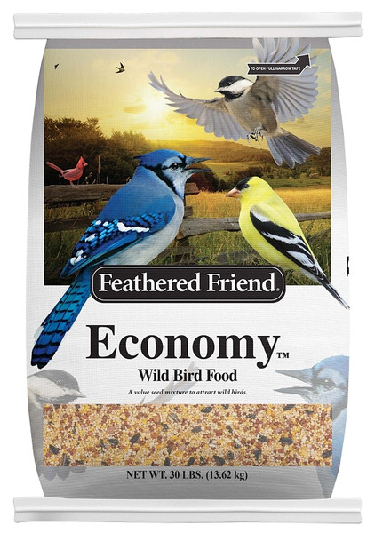 Feathered Friend 14154 Wild Bird Food, Economy, 30 lb Bag [SKU: ORG3596483]