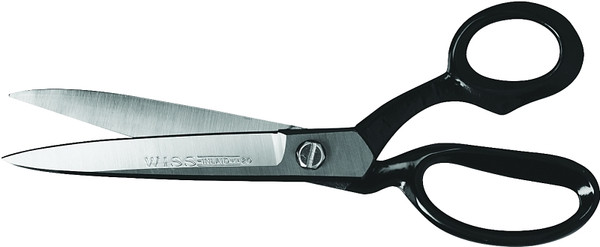 Crescent Wiss W20 Industrial Scissor, 10-3/4 in OAL, 4-3/4 in L Cut, Nickel Blade, Bent Handle, Black Handle [SKU: ORG6526677]