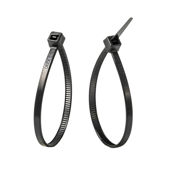 GB 46-206UVB Cable Tie, Double-Lock Locking, 6/6 Nylon, Black [SKU: ORG8931297]