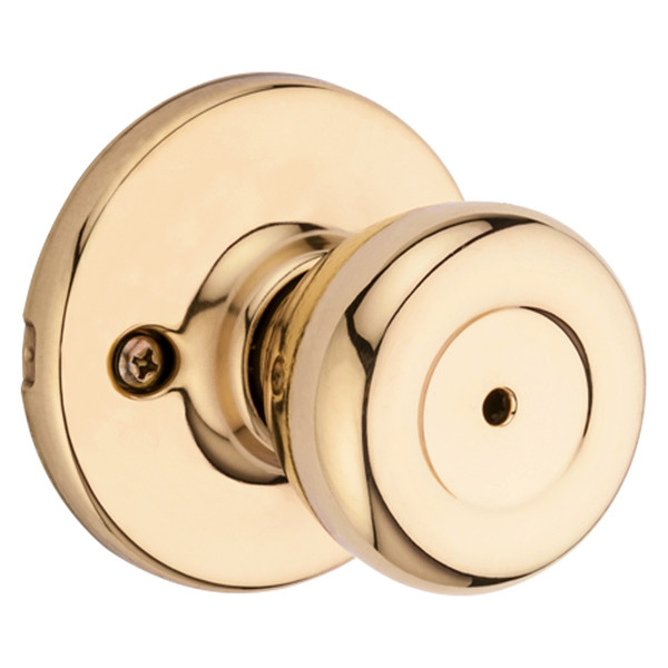 Kwikset 300T3CP Privacy Door Knob, Polished Brass [SKU: ORG3301413]