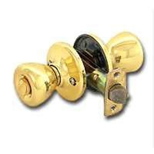 Kwikset 400T36ALRCSKDBX Keyed Entry Knob, Polished Brass [SKU: ORG5940218]