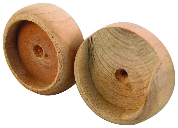 Prime-Line N 6794 Closet Pole Socket, Wood, Unfinished [SKU: ORG2812568]