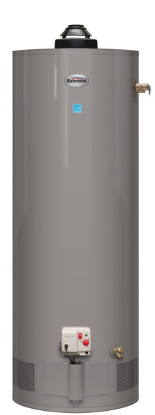Richmond 12G50-40E2 Gas Water Heater, Natural Gas, 50 gal Tank, 1.3 gpm, 40000 Btu/hr BTU, 0.68 Energy Efficiency [SKU: ORG2007532]