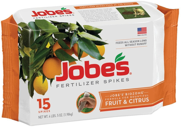 Jobes 01612 Dry Fertilizer Spike, Spike, Gray/Light Brown, Slight Ammonia [SKU: ORG1360452]