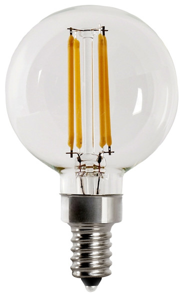 Feit Electric BPG1640950CAFIL/2 LED Light Bulb, Globe, G16 Lamp, E12 Lamp Base, Dimmable, 5000 K Color Temp [SKU: ORG0183889]