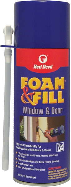 Red Devil Foam & Fill 0914 Foam Sealant, Champagne, 12 oz Aerosol Can [SKU: ORG9223314]
