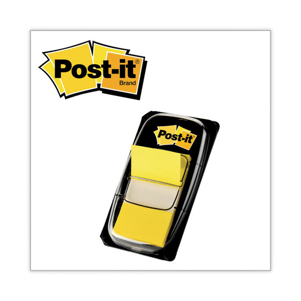 Marking Page Flags in Dispensers, Yellow, 50 Flags/Dispenser, 12 Dispensers/Box [SKU: MMM680YW12]