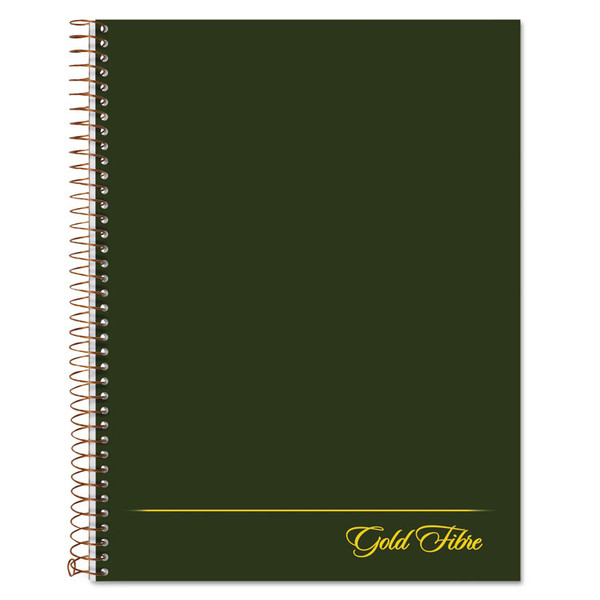 Gold Fibre Wirebound Project Notes Book, 1 Subject, Project-Management Format, Green Cover, 9.5 x 7.25, 84 Sheets [SKU: TOP20816]