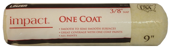 Linzer WCRC 103 Paint Roller Cover, 3/8 in Thick Nap, 9 in L, Polyester Cover [SKU: ORG7423692]