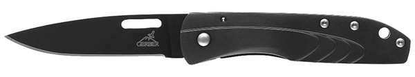 GERBER 31-000716 Folding Knife, 2.6 in L Blade, 7Cr17MoV Stainless Steel Blade, 1-Blade, Black Handle [SKU: ORG9368317]