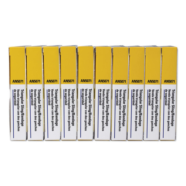 First-Aid Refill Sling/Tourniquet Triangular Bandages, 40 x 40 x 56, 10/Pack [SKU: FAOAN5071]