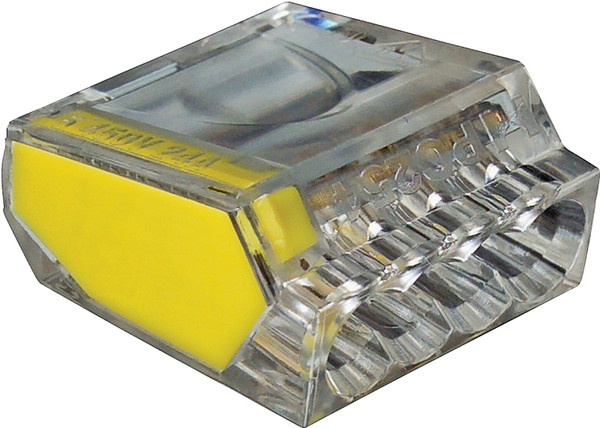 GB PushGard 10-PC4 Wire Connector, 12 to 22 AWG Wire, Copper Contact, Polycarbonate Housing Material, Yellow [SKU: ORG4512406]