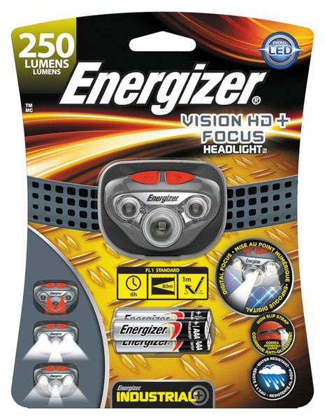 Energizer HDDIN32E Headlight, AAA Battery, Alkaline Battery, LED Lamp, 315 Lumens, 85 m Beam Distance, 6 hr Run Time [SKU: ORG1980994]