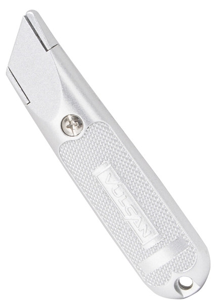 Vulcan 38061 Utility Knife, 2-7/8 in L Blade, 1-1/4 in W Blade, Aluminum Handle, Silver Handle [SKU: ORG3582459]