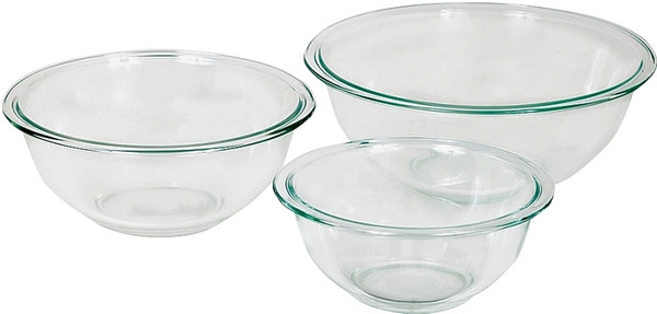Oneida 81572L11 Mixing Bowl Set, Glass, Clear [SKU: ORG4909560]