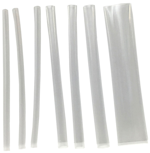 CALTERM 73438 Heat Shrink Tubing, 1/4 to 1/2 in Dia, 6 to 13 m L, PVC, Clear [SKU: ORG1719277]
