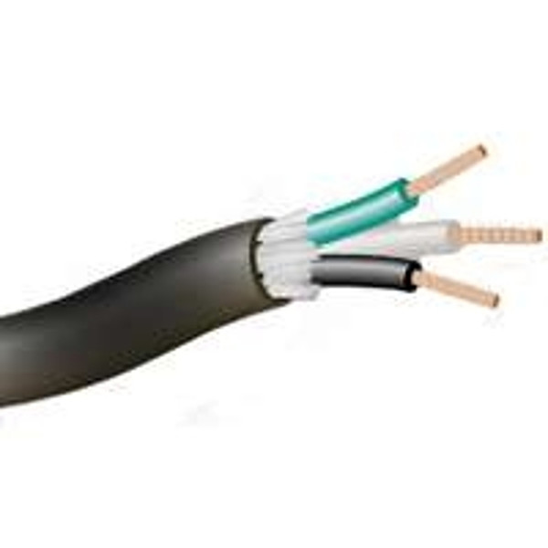 CCI 55039504 Electrical Wire, 12 AWG Wire, 250 ft L, Copper Conductor, TPE Insulation, TPE Sheath, Black Sheath [SKU: ORG4811113]