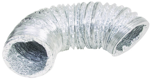 Lambro 495P Laminated Transition Duct, 4 in, 5 ft L, Aluminum [SKU: ORG1623198]