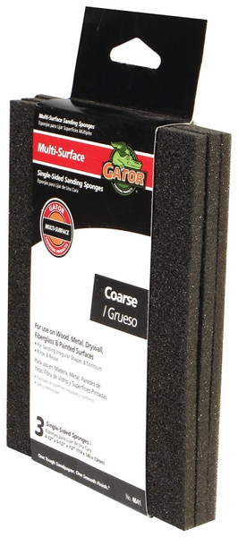 Gator 4641 Sanding Pad, 5-1/2 in L, 4-1/2 in W, 60 Grit, Coarse, Aluminum Oxide Abrasive [SKU: ORG9894189]