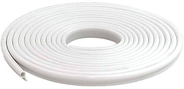 M-D 78394 Gasket Weatherstrip, 1/2 in W, 17 ft L, Vinyl, White [SKU: ORG5180369]