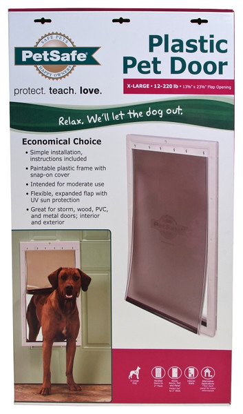 PetSafe PPA00-10961 Pet Door, 16 in W, 27-1/4 in H, Plastic, White [SKU: ORG7344054]
