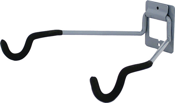 CRAWFORD FSR13 Flip-Up Storage Rack Bike Hanger, 50 lb, Plastic, Black [SKU: ORG6197610]