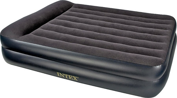 Intex Dura-Beam Series 64123EP Air Mattress, 80 in L, 60 in W, Queen, Fiber, Gray [SKU: ORG1188887]
