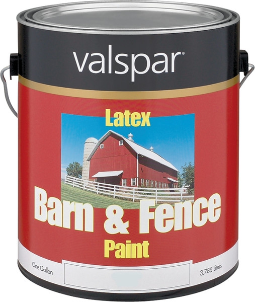 Valspar 018.3121-70.007 Barn and Fence Paint, White, 1 gal [SKU: ORG6406904]
