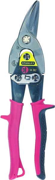STANLEY FMHT73755/14-562 Aviation Snip, 12 in OAL, 1-9/5 in L Cut, Left Cut, Steel Blade, Cushion-Grip Handle [SKU: ORG7062821]