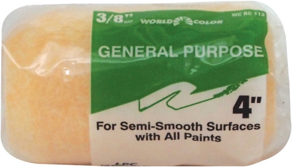 Linzer RC113-4 Roller Cover, 3/8 in Thick Nap, 4 in L, Polyester Cover [SKU: ORG6325260]