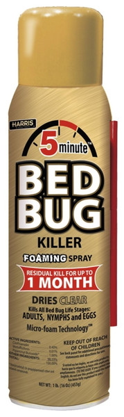 HARRIS GOLDBB-16A Bed Bug Killer, Spray Application, 16 oz Aerosol Can [SKU: ORG0841569]