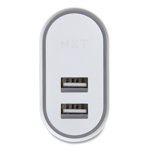Wall Charger, Two USB-A Ports, White [SKU: NXT24384004]