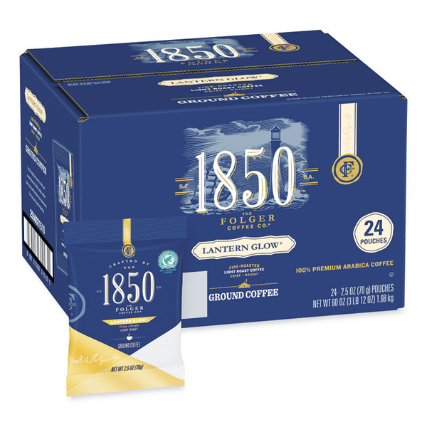 Coffee Fraction Packs, Lantern Glow, Light Roast, 2.5 oz Pack, 24 Packs/Carton [SKU: FOL21510]