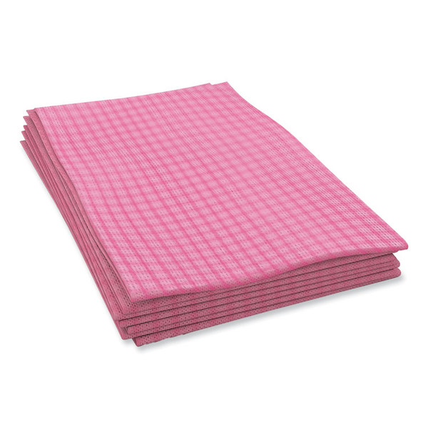 Tuff-Job Foodservice Towels, 12 x 24, Pink/White, 200/Carton [SKU: CSDW900]