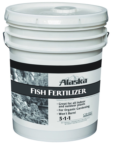 Alaska 9301205 Fish Fertilizer, 5 gal Pail, Liquid, 5-1-1 N-P-K Ratio [SKU: ORG8675894]