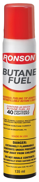 Ronson 99144 Lighter Fuel, Gas, Clear, 2.75 oz [SKU: ORG6374243]