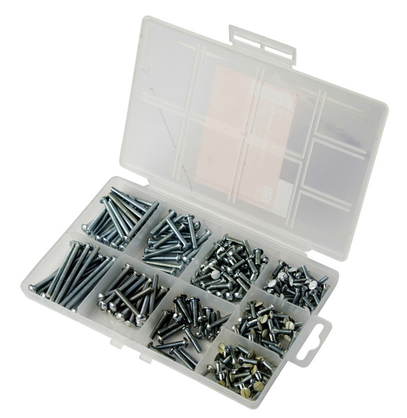 GB SK-832WP Electrician's Screw Kit, #8-32 Thread, Round Head, Slotted Drive, 6.56 lb [SKU: ORG7017171]