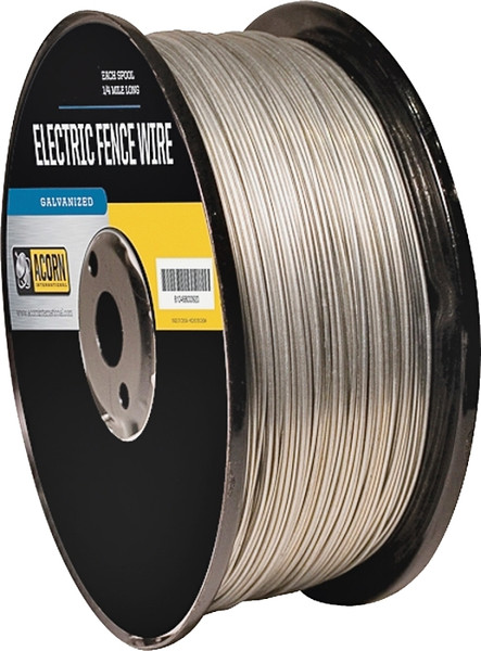 Acorn International EFW1414 Electric Fence Wire, 14 ga Wire, Metal Conductor, 1/4 mile L [SKU: ORG8954273]