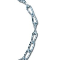 Koch A11912 Twist Link Coil Chain, #1/0, 20 ft L, 415 lb Working Load, Steel, Electro-Galvanized [SKU: ORG6515761]