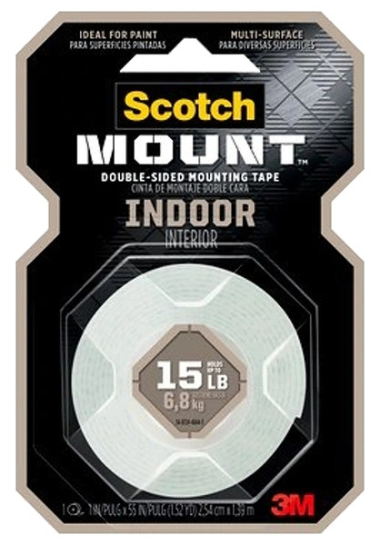 Scotch 314DC Mounting Tape, 125 in L, 1 in W, White [SKU: ORG6012843]