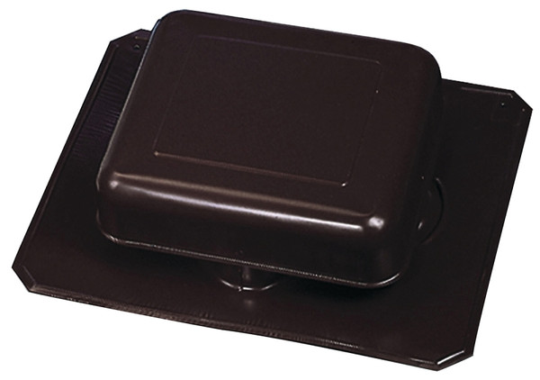 Master Flow R50ABL Roof Louver, 17-1/2 in L, 17.4 in W, Aluminum, Black [SKU: ORG6581656]