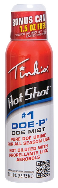 TINK'S Hot Shot W5312 Doe Mist, 3 oz Bottle [SKU: ORG6936124]