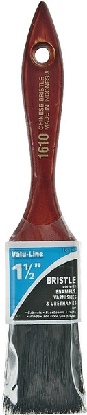 Linzer 1610-1.5 Varnish/Wall Brush, 1-1/2 in W, 2 in L Bristle, China Bristle, Varnish Handle [SKU: ORG6171300]