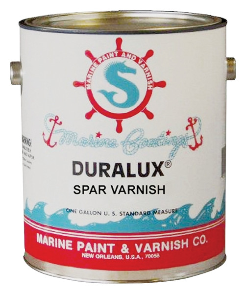 Duralux M738-1 Marine Clear Spar Varnish, High-Gloss, Clear, Liquid, 1 gal, Pail [SKU: ORG5306469]