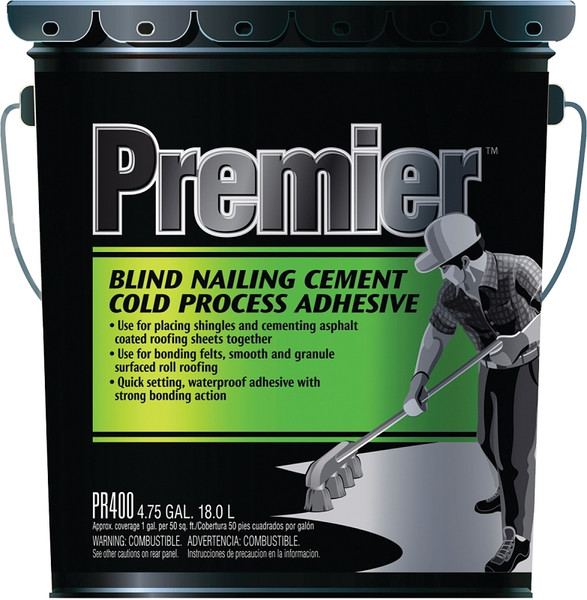 Henry PR400070 Adhesive Cement, Liquid, Paste, Petrol, Black, 4.75 gal [SKU: ORG2358620]