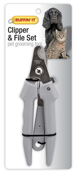 RUFFIN'IT 19701 Clipper and File Set, Soft-Grip Handle [SKU: ORG4769337]
